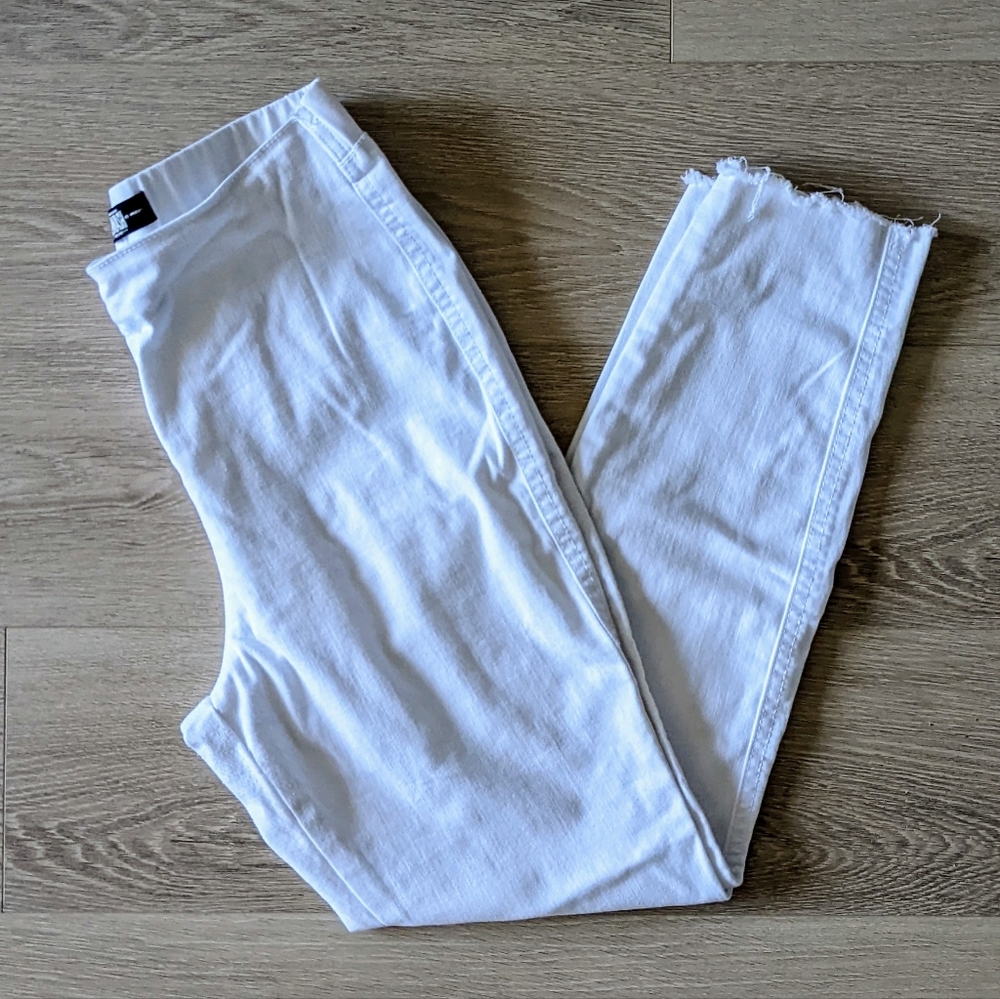 Women's Rewash High-Waisted Jeggings White Skinny Jeans Pull-on Pants